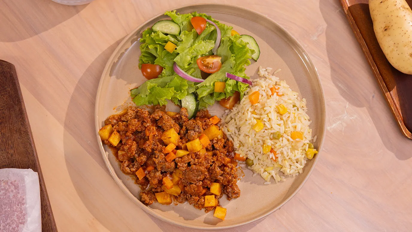 Picado de Carne con Vegetales