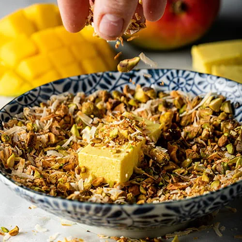 Barres de lassi à la mangue