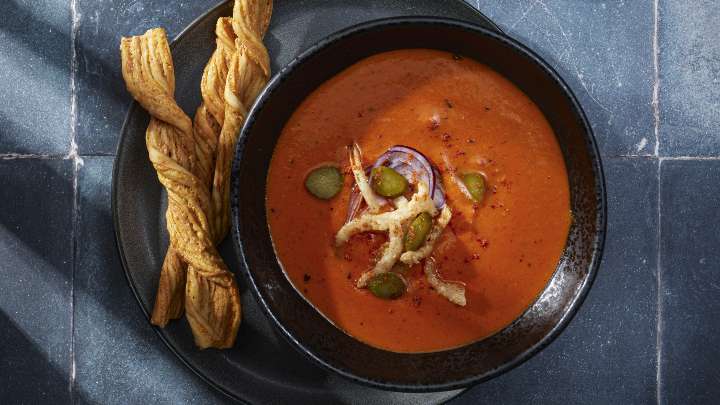 Bisque de poivrons rouges Nashville Hot