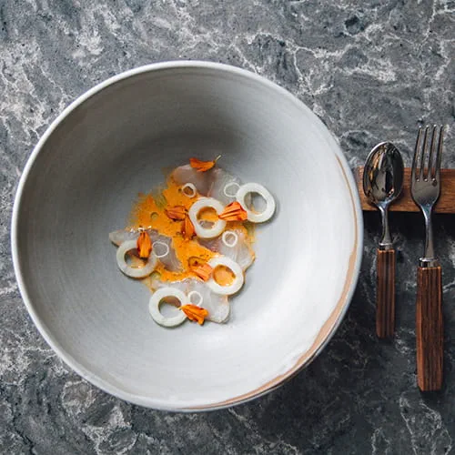 Sea Bream Ceviche with Red Curry Coconut - Recipe