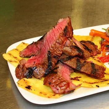 Sweet Smoky Pineapple Marinated Beef with Stir Fried Veggies - Recipe