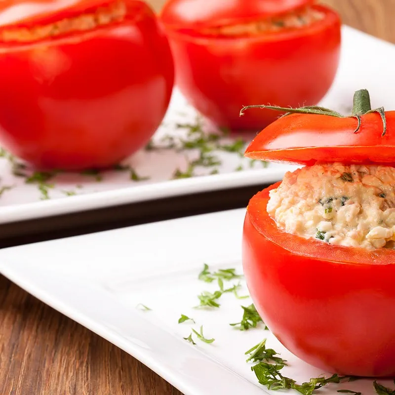 POMODORINI ALLA CREMA DI MELANZANE