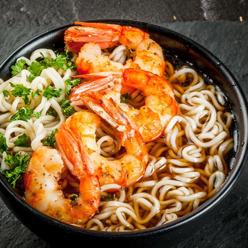 RAMEN DI GAMBERI AL PEPERONCINO