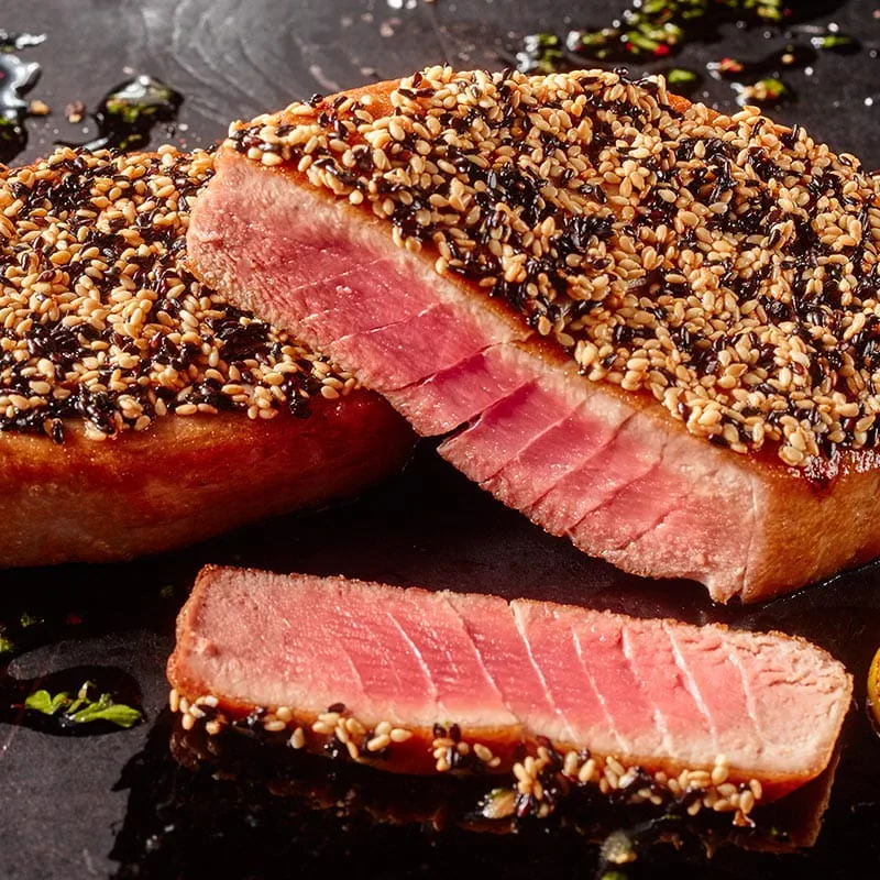 TAGLIATA DI TONNO AL SESAMO NERO