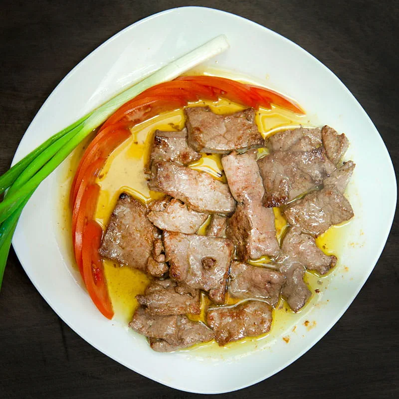 Borrego Marinado com Pasta de Grão