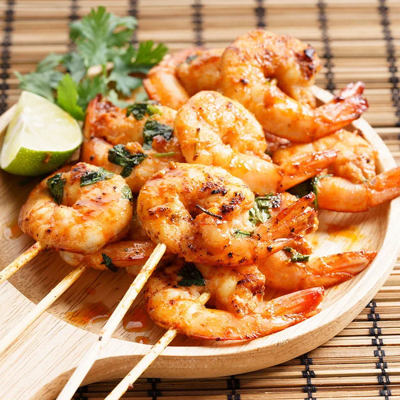 Gambas à Tailandesa com Coco