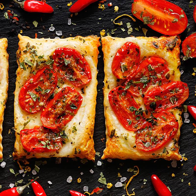 Tarte de Tomate e Manjericão