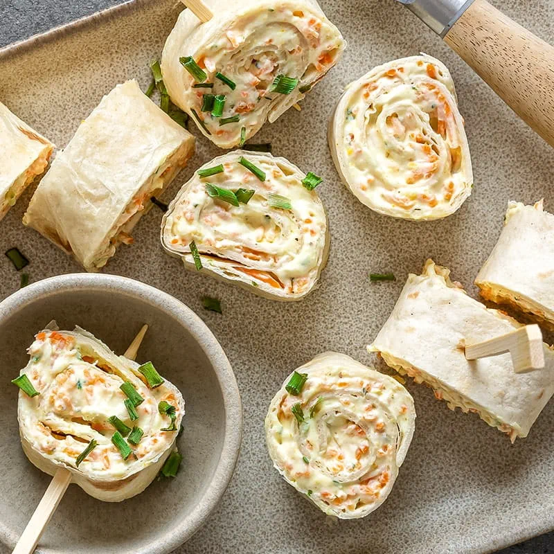 Karotten-Curry Wrap Röllchen