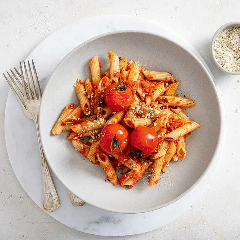 Penne all’arrabbiata (vegan)