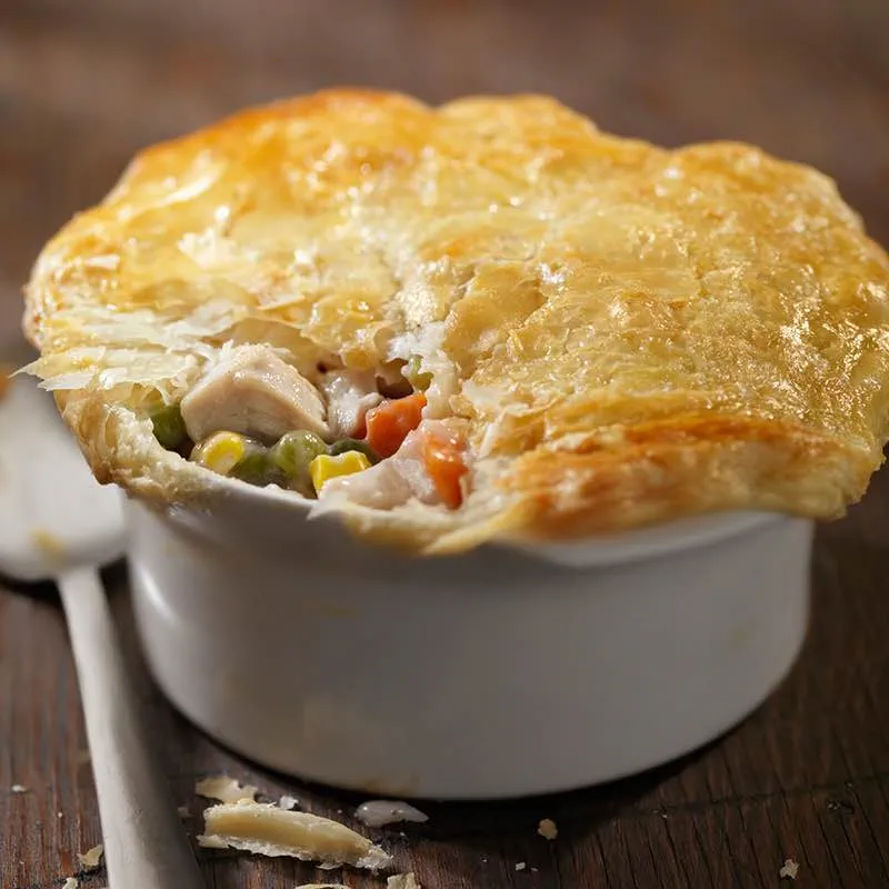 Tourte aux restes de dinde