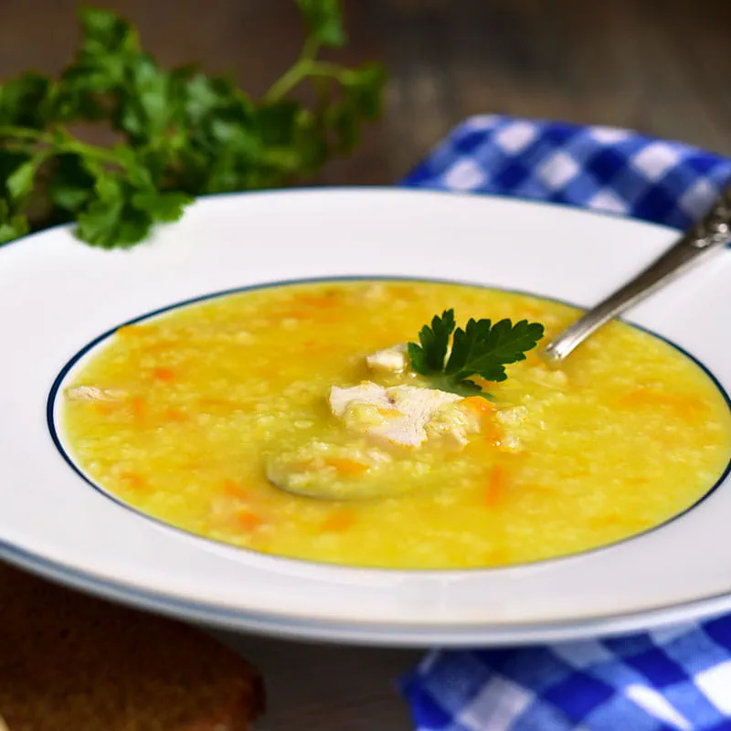 Soupe de couscous avec tofu