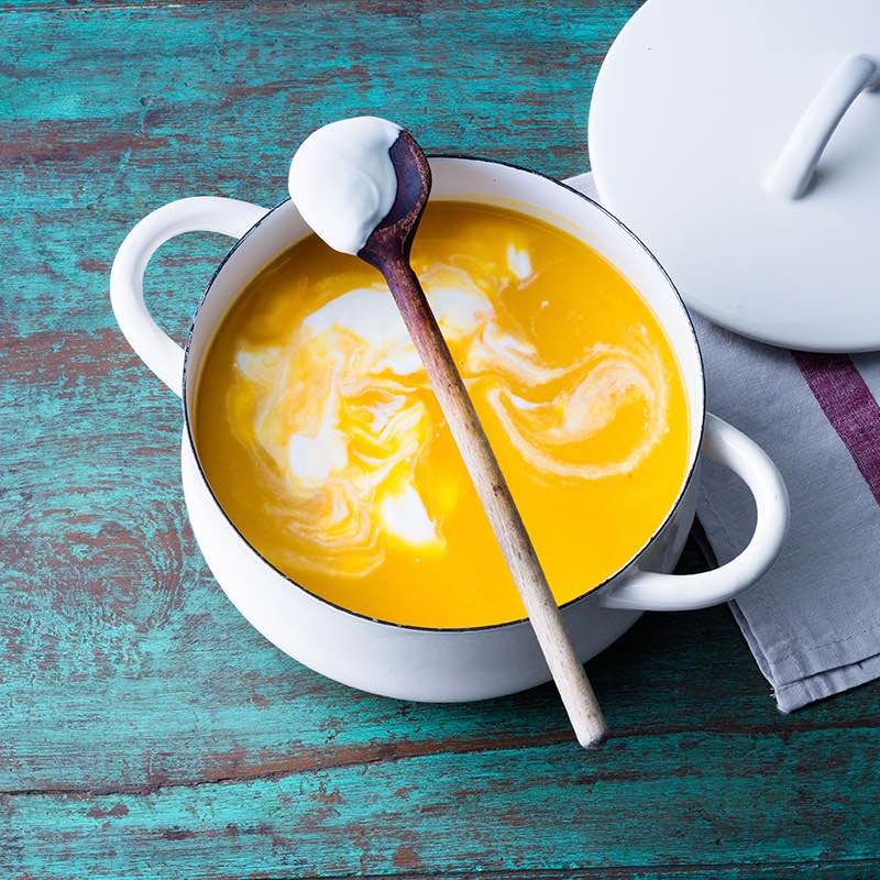 Würzige Kürbissuppe