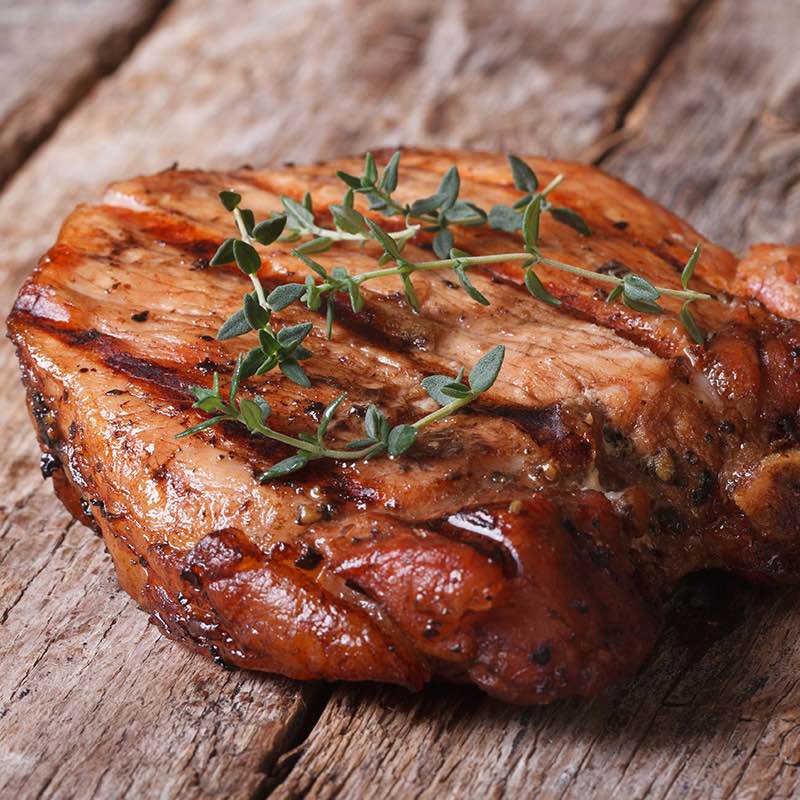 Côtes de porc au miel et aux épices