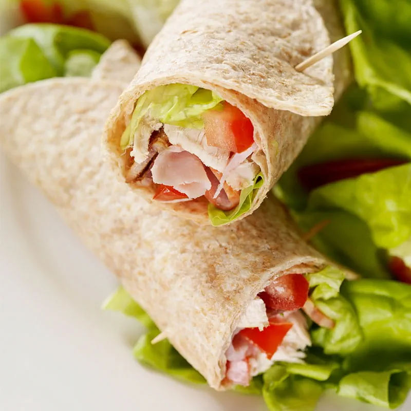 Wraps complet et sauce au curry 