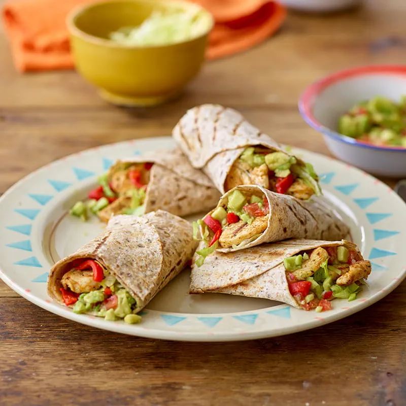 Mexican Chicken Wraps Mexican Chicken Wraps
