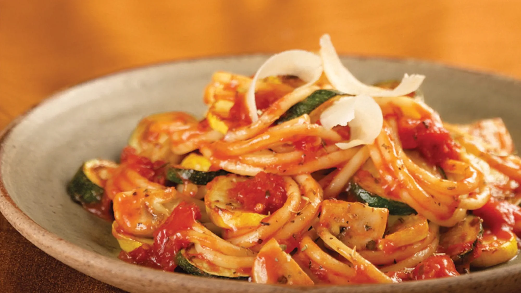 MEDITERRANEAN HERB PASTA WITH VEGETABLE AND TOMATOES