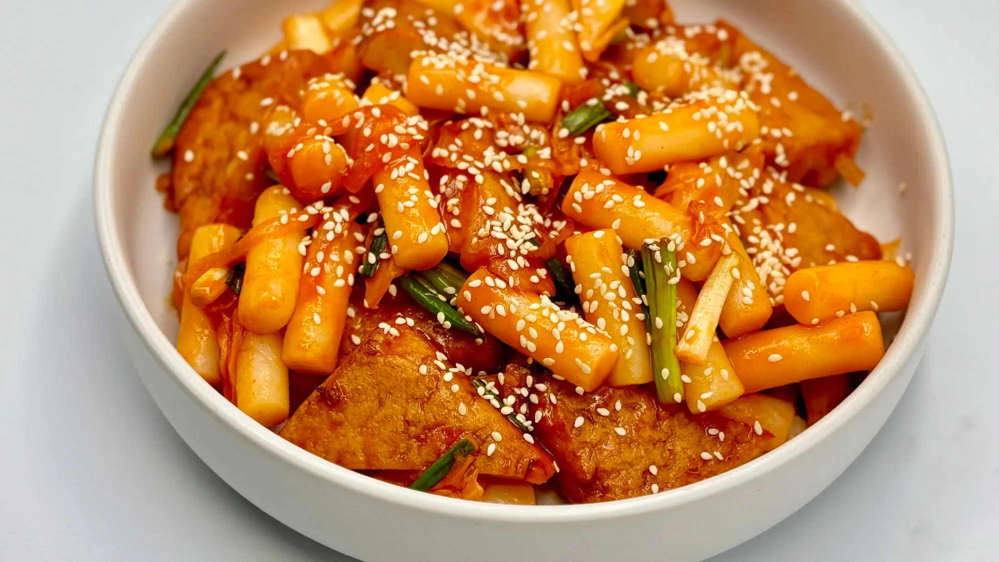 Korean Rice Cake with Fish Cake Sheet (Tteokbokki)