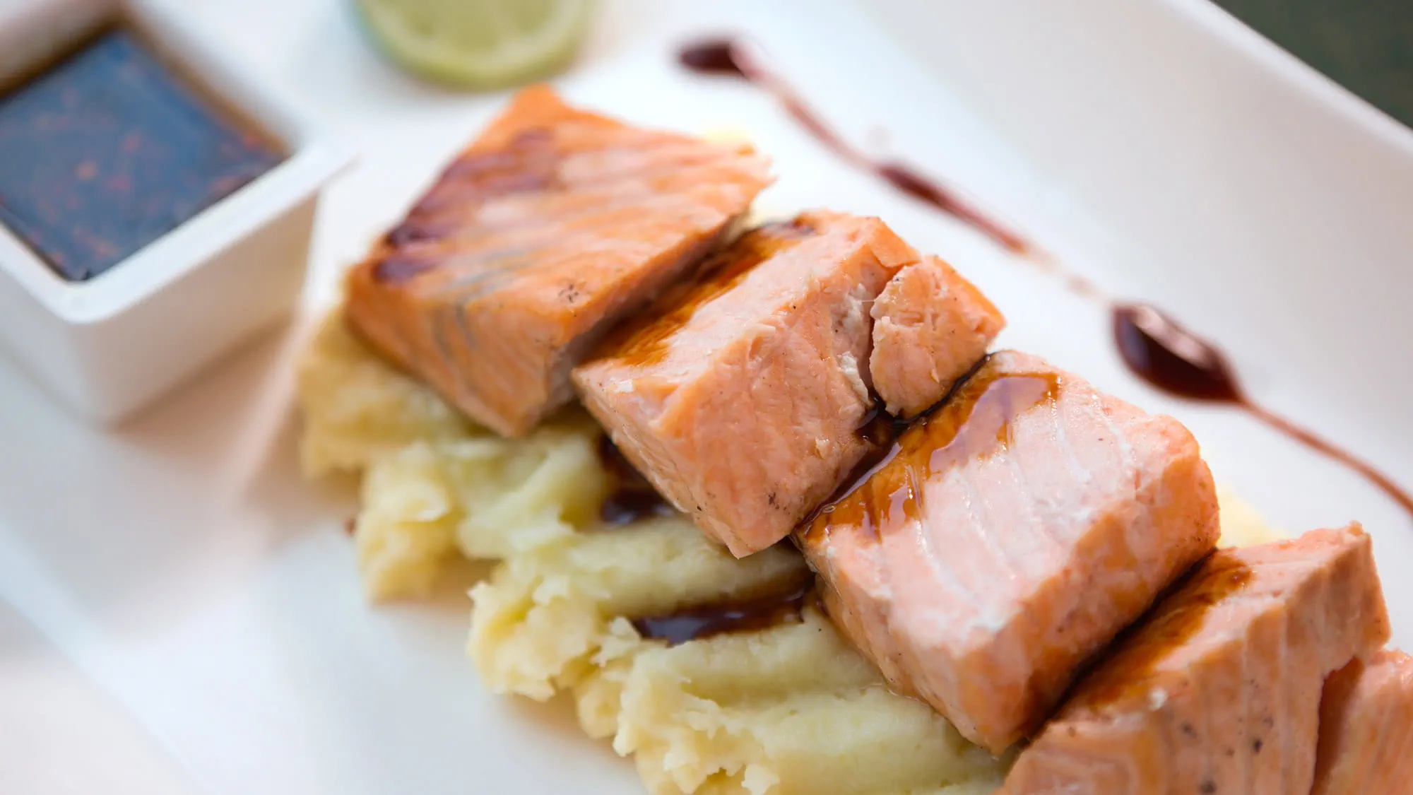 Witlof stamppot met zalm