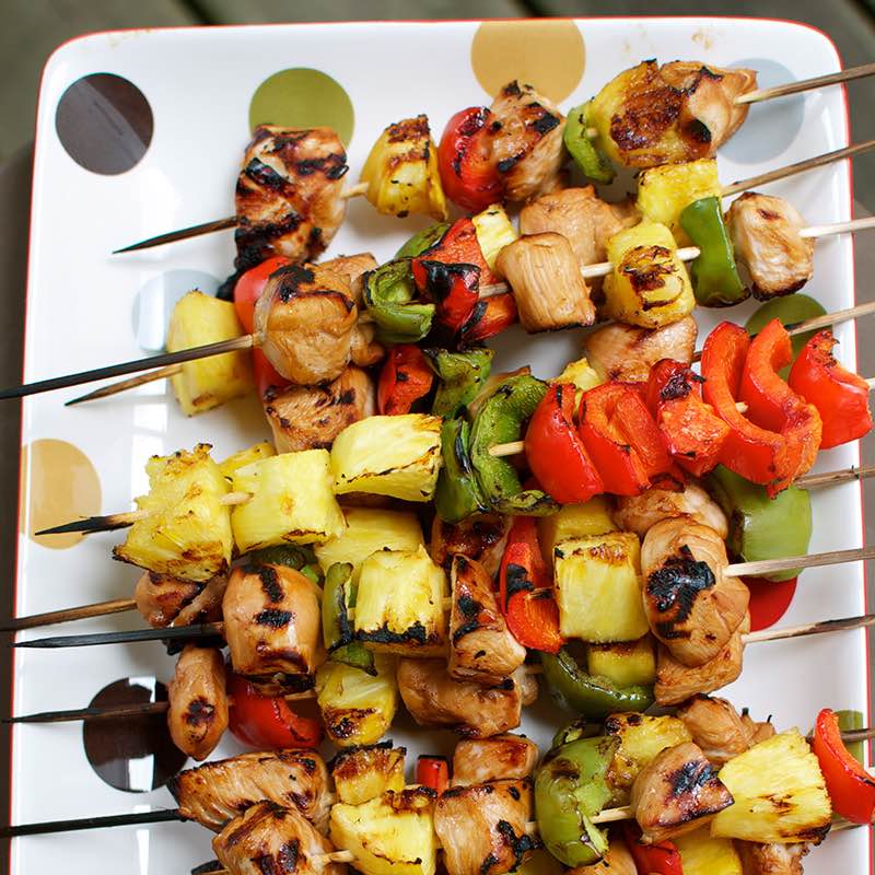 BBQ kipspiesen