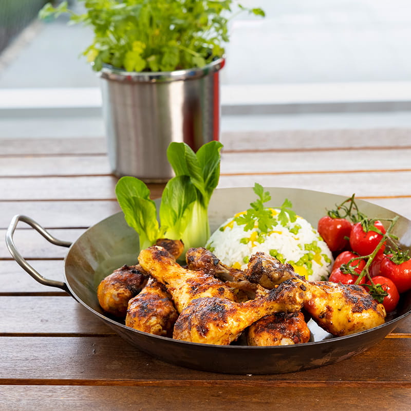 Pouletschenkel mit Currypaste und Kokosnussmilch mariniert | Thai Kitchen