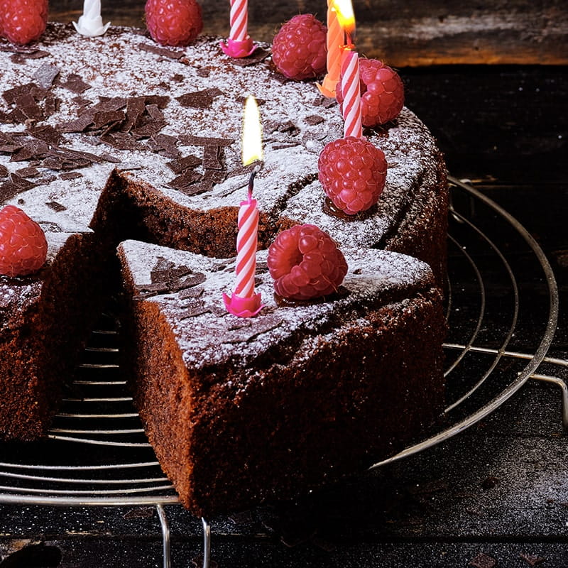 Geburi-Kuchen mit Himmbeeren | Thai Kitchen | Thai Kitchen