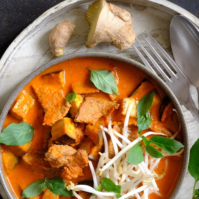 Rotes Curry mit Rindfleisch | Thai Kitchen | Thai Kitchen