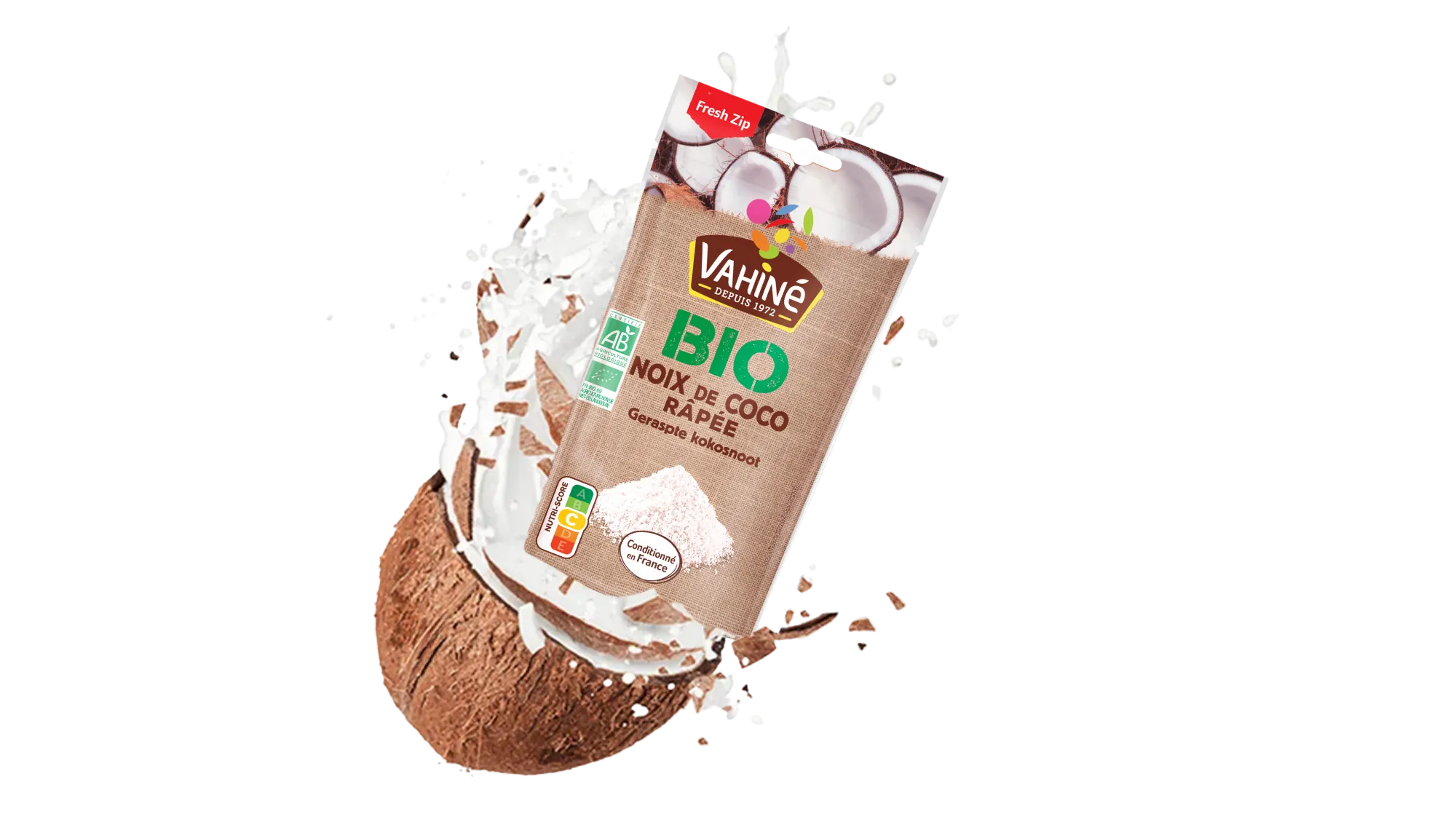 VAHINE - Noix De Coco Râpée 200 G (Family Pack