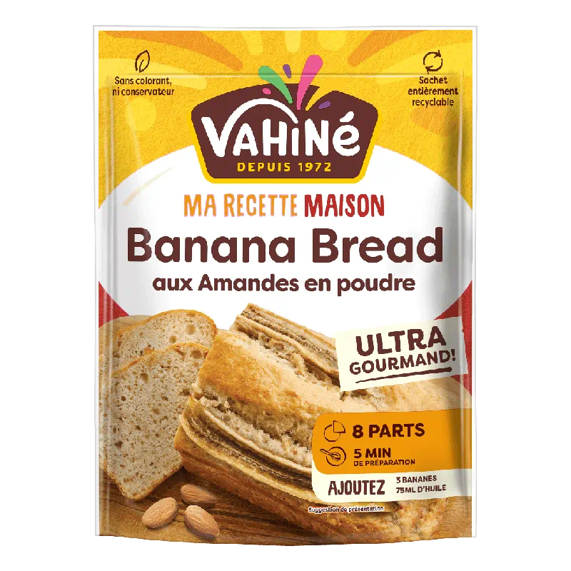 Preparation pour Banana Bread aux amandes en poudre