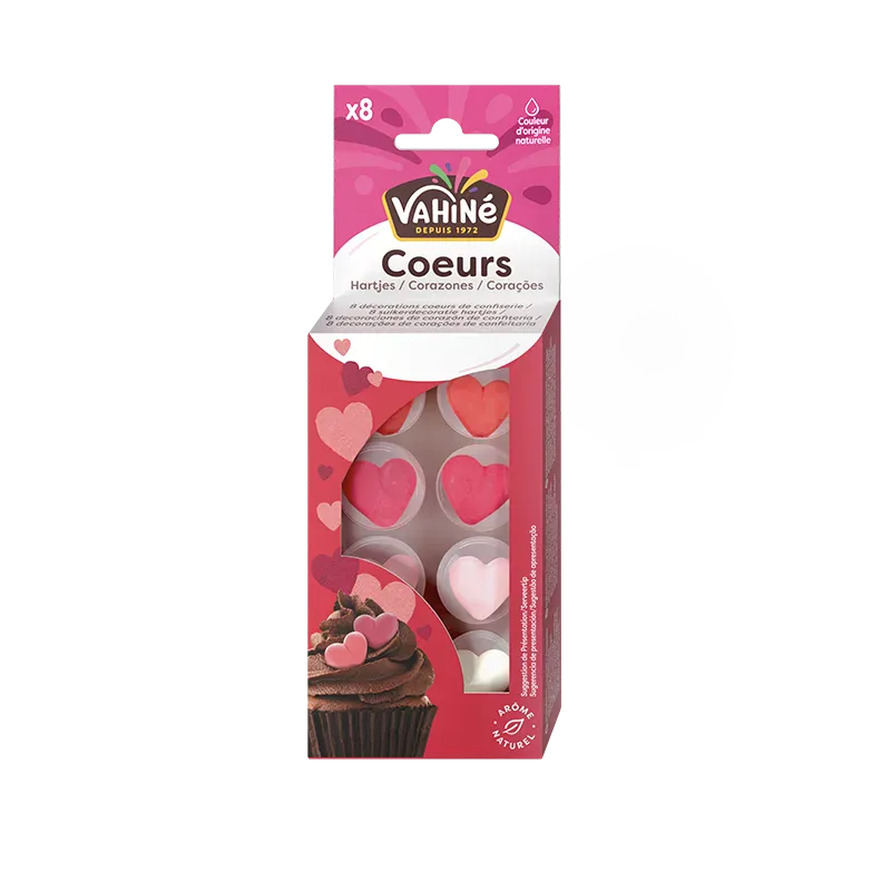 Coeurs en sucre a poser