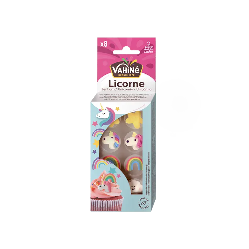 Deco en sucre licorne