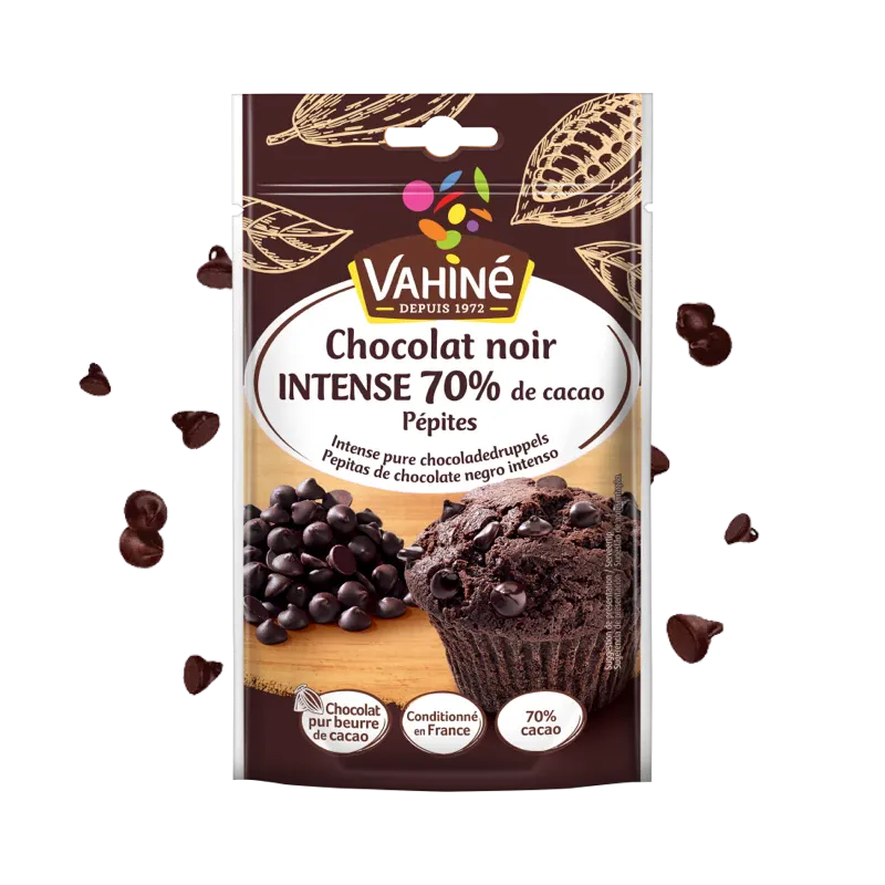 pepites chocolat noir 70 cacao