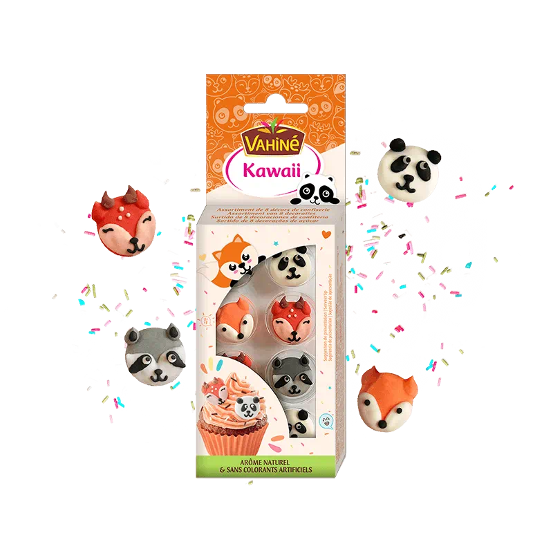 decorations en sucre kawaii