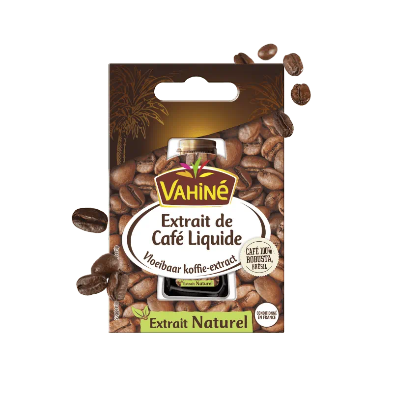 Extrait de cafe liquide sucre