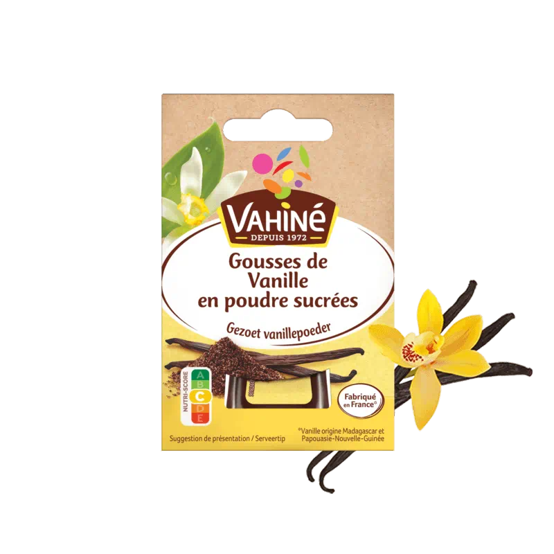 Gousses de Vanille en poudre sucree