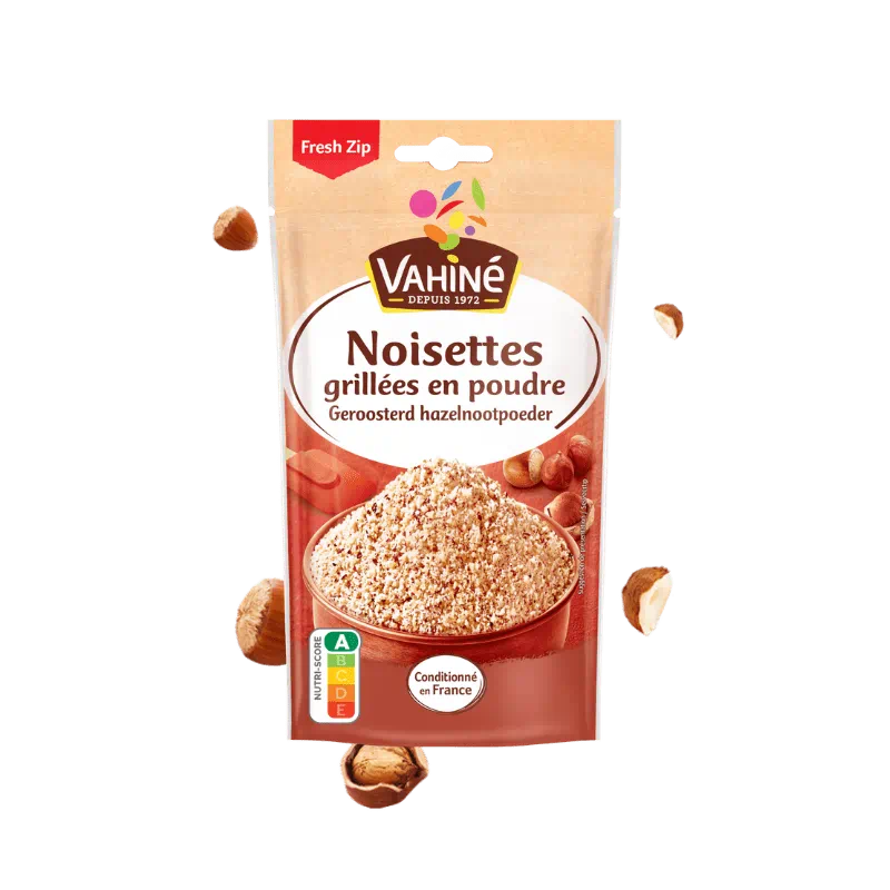 Noisettes grillees en poudre
