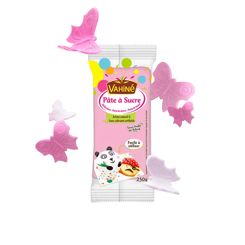 Pate a sucre rose