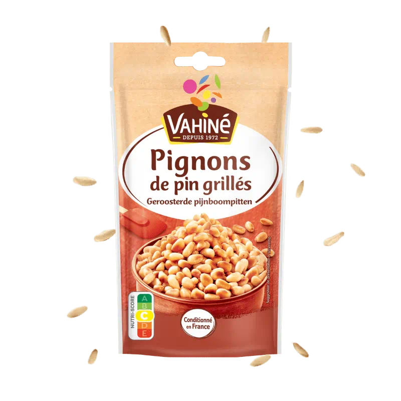 Pignons de pin grilles