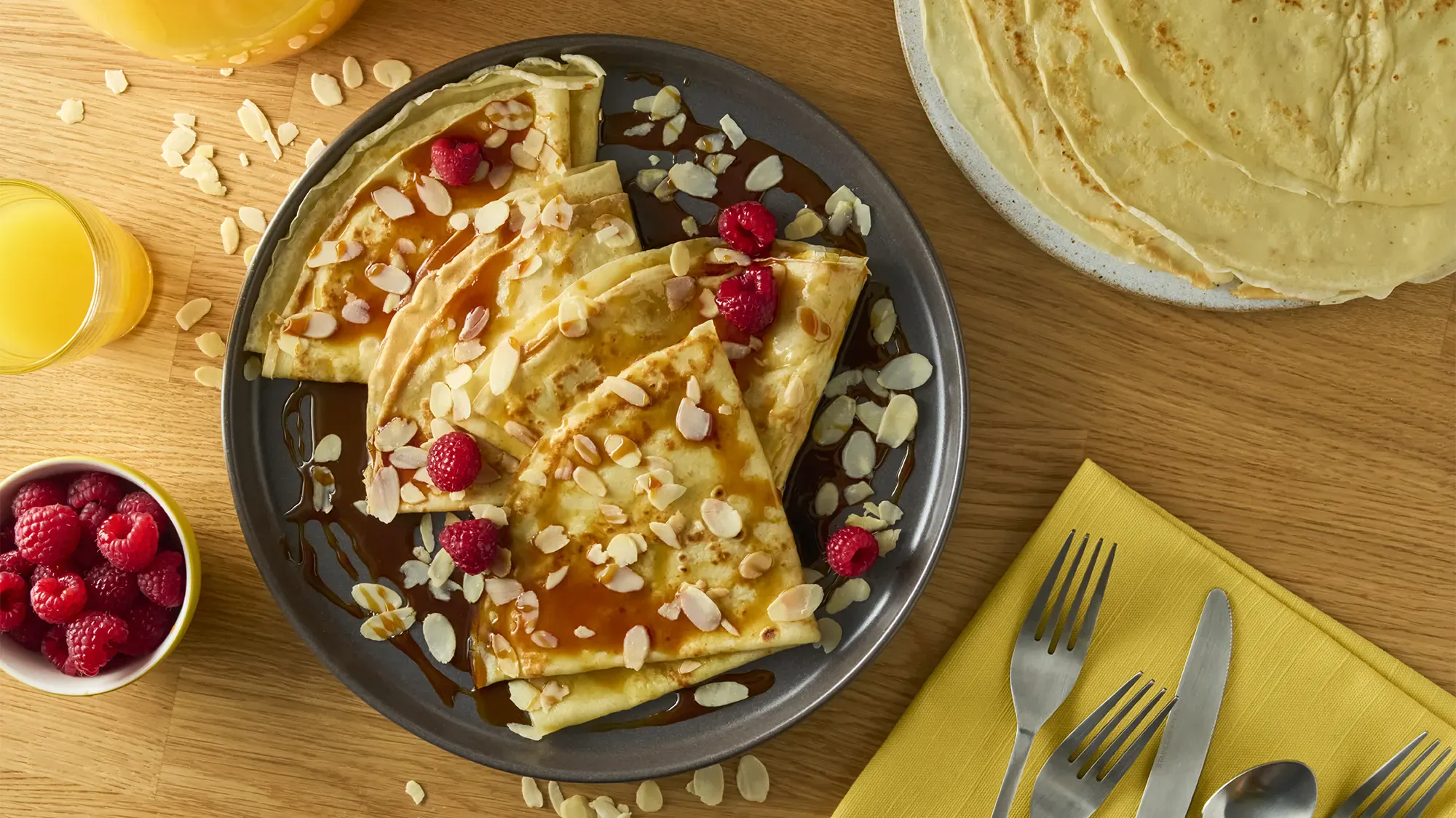 Crêpes à la fleur d'oranger