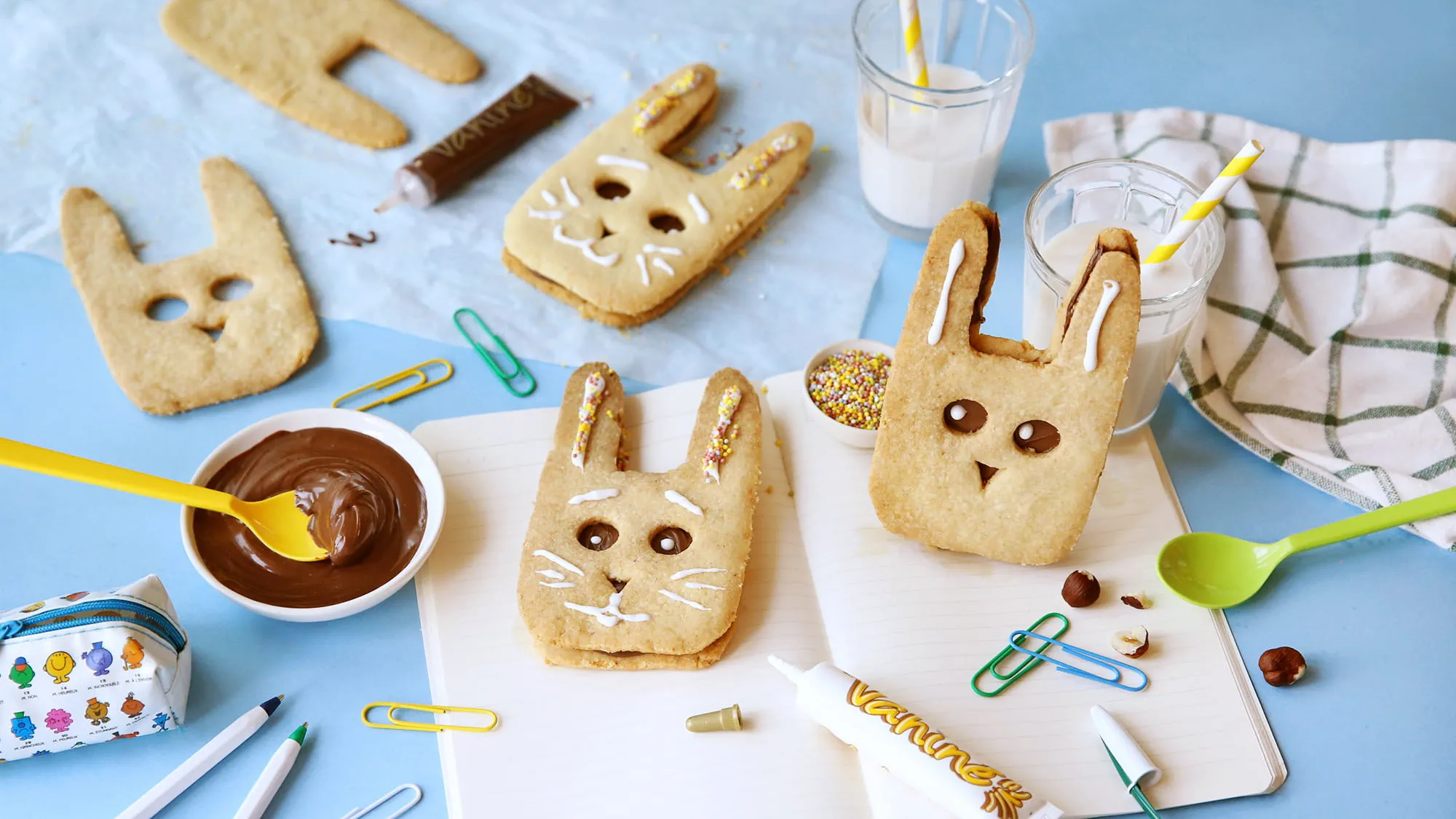 Petits Sablés Lapins au Chocolat